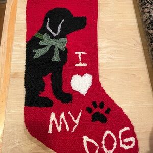 Black Lab Christmas Stocking